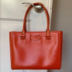 Bright orange Kate Spade handbag!